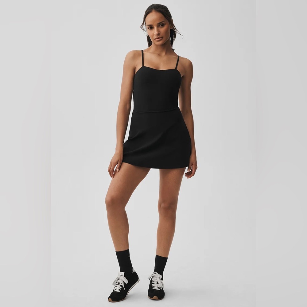 ALO YOGA | ✨NEW✨ Alosoft Courtside Tennis Dress in Black